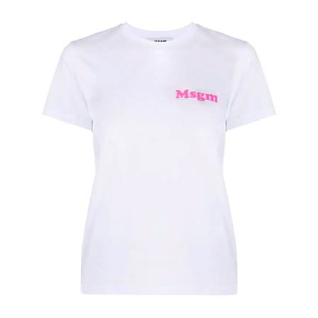 Msgm T-shirt Hvid, Dame T-shirts