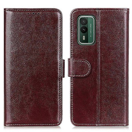 PU-læder flipcover med crazy horse-tekstur, pung og stativ til Nokia XR21