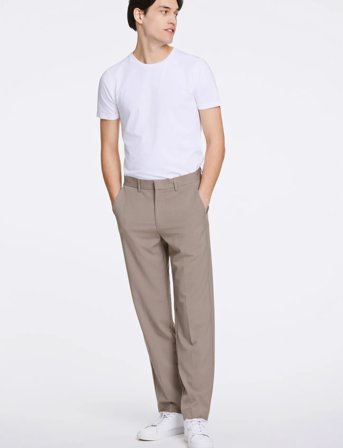 Lindbergh Relaxed Fit Formal Pants - Brown - S