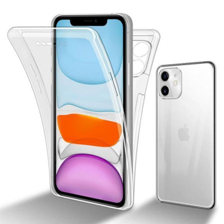 Fodral för Apple iPhone 11 Transparent Fodral Etui Skydd 360° Full Body Skydd skärmskydd