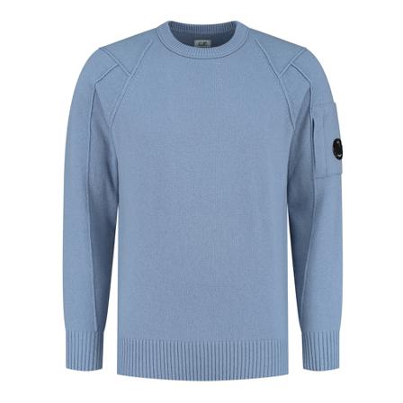 C.p. Company, Knitwear Crew Neck Blauw, Heren, Maat:M