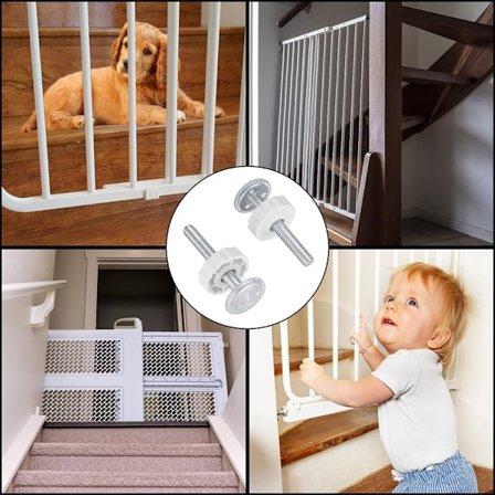 6 st tryckskruvar för baby , husdjur, baby, grind, M10, spindelstänger, tryck