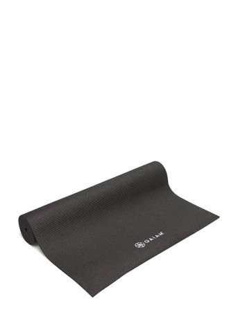 Gaiam Black Yoga Mat 6Mm Solid - Black - ONE SIZE
