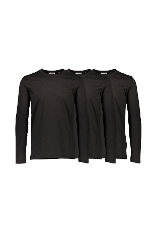 Lindbergh 3PK basic T-shirt Överdelar Herr Svart M