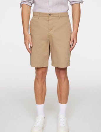 J. Lindeberg Shane Cloud Satin Shorts - Beige - 34