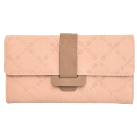 Rosa, stor damplånbok | 9 kortfack och ID-fönster 124 Fashi-FY