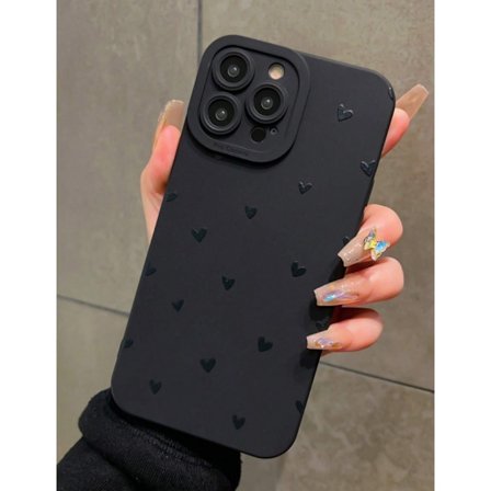 iPhone Mobilskal - Svarta hjärtan