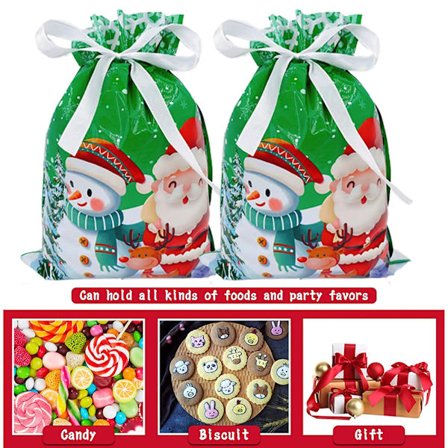 Julklappspåse för presenter Plast Godisväska