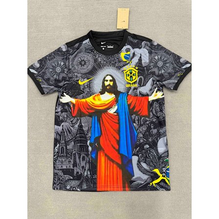 25-26 Brasilien Sort Rød Special Edition Fodbold T-shirt S-2XL