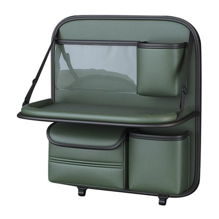 Bilorganisatör För Baksätet Med Utfällbart Bord Grön