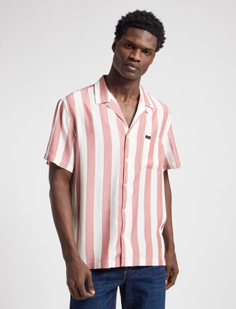 Lee Jeans Resort Shirt - Red - L