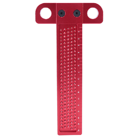 Træbearbejdning Scriber Lineal T-Type Aluminiumlegering Hulmåler Tømrer Markering Værktøj (Stil A)