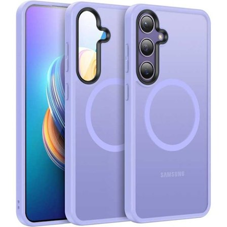 Samsung S24 läpinäkyvä iskunvaimenninkotelo, MagSafe-yhteensopiva V2