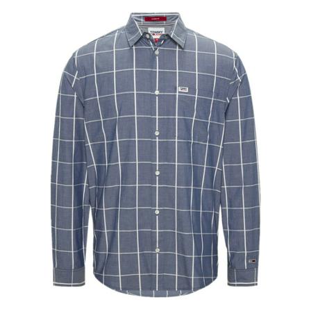 Tommy Jeans Casual Shirts Blå, Herre