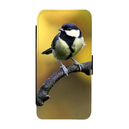 Fågel Talgoxe iPhone 13 Mini Flip Mobilfodral