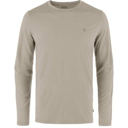 Fjällräven Herr's Abisko Wool Long Sleeve in Light Fossil | Size: 2XL, Ull/Polyester