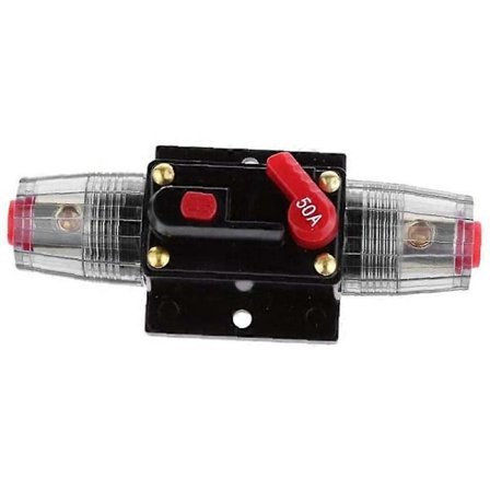 Katkaisija 12V-48V DC 50A Nollattava Autostereoiden Katkaisija Virransuojausjärjestelmä