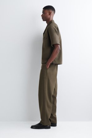 COS Homme Chemise Style Utilitaire En Coton in Marron