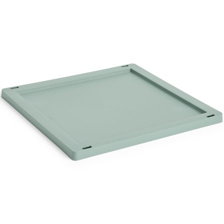 HAY Color Crate Medium Square Låg, sage green - Grøn | KitchenOne
