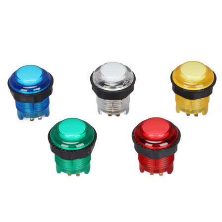 5kpl Arcade Push Buttons Professional LED valaistut painikkeet pelikoneeseen 5V-W