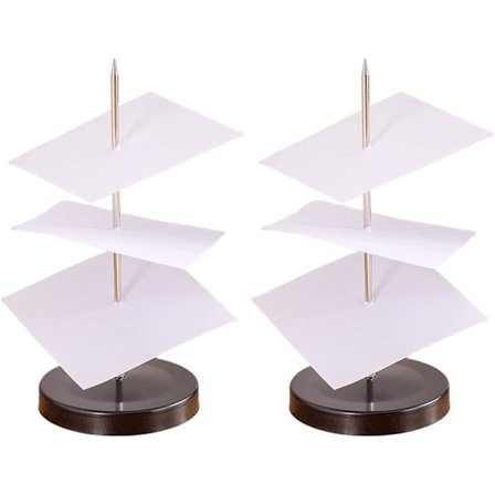 Kvitteringshæfteklammer, runde hæfteklammer med rund ryg, 2 stk. runde hæfteklammer med rund ryg til kvitteringsholder til papirregninger