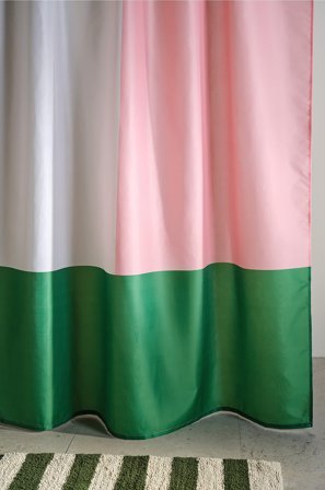 Jotex - Dusjforheng Rosa/grønn - HEKTAR - Kjøp Dusjforheng hos Jotex