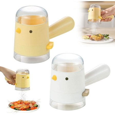 2 stk. Multifunktionel Saltkontrol og Krydderiflaske, Salt- og Peberkværne Præcis Kvantitativ Tryktype, Ration Krydderidispenser