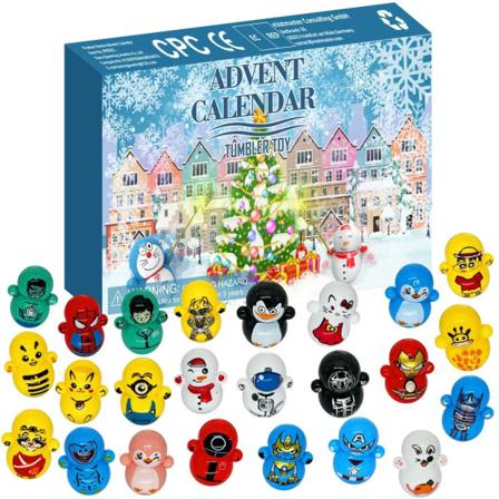Tumble Toy Adventskalender 2023 Jul Barnleksaker Bästa presenten för barnjul December för festfavoriter nyårsleksak