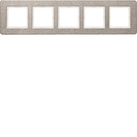 Hager 10256083 Dekkramme Q.7, for horisontal montering 5 rom, Strømbrytere & vegguttak