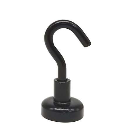 10 Farvede Magnetiske Kroge til Husholdningsartikler, Metal Ikke-Porøse Stærke Magnetiske Kroge (Sort D20)