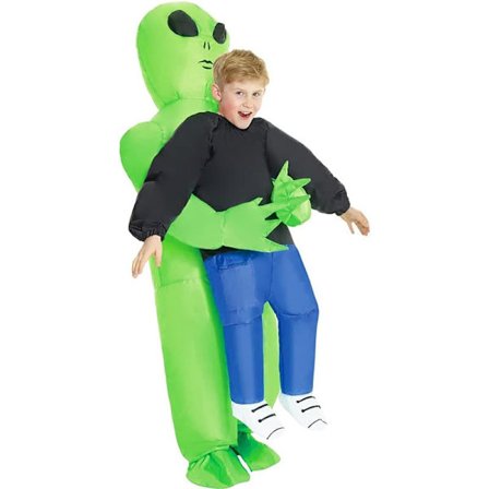 Inflatable Alien Costume for Kids and Adults - Halloween Cosplay Costume with Fan