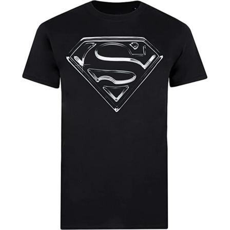 Stålmannen Stål Logotyp T-shirt L Svart