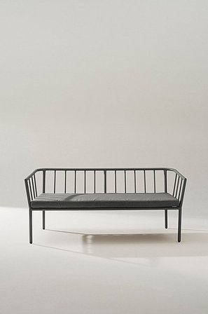 Jotex - Utesoffa 2-sits Khakigrön/mörkgrå dyna MENTON - Köp Utesoffor & utebänkar hos Jotex