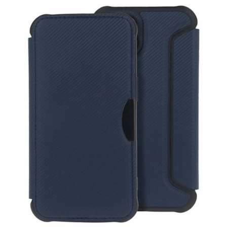 Foliofodral - Smart Carbon - Apple iPhone 15 - TPU - Magnetisk stängning - Kortfack