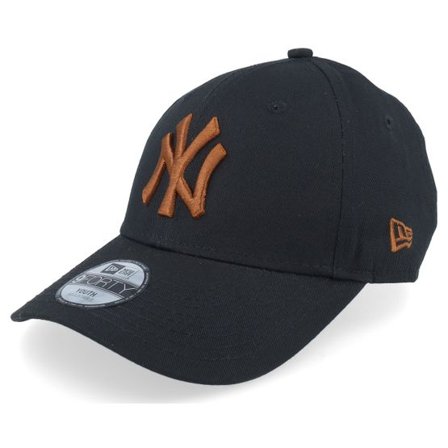 New Era - MLB Svart adjustable Keps - Kids New York Yankees League Essential 9FORTY Black/Brown Adjustable @ Hatstore
