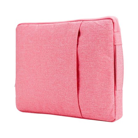 Laptopfodral 15 tum, Vattentätt Portabelt Handtag Laptopfodral, Skyddande Laptopväska Rosa
