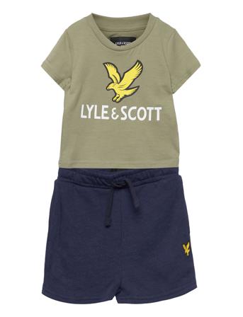 Eagle Logo Tee And Lb Short Set Sets Sets With Short-sleeved T-shirt Multi/mønstret Lyle & Scott Junior