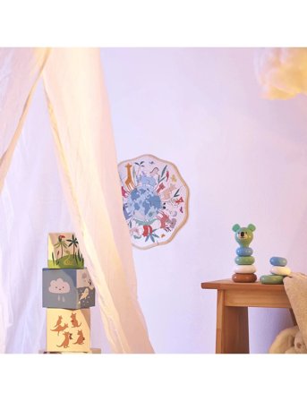 Vilac Wooden Puzzle 24 Pcs - The World By Sarah Betz - Multi/patterned - ONE SIZE