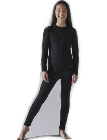 Craft Thermal Baselayer Set Jr - Black - 86-92