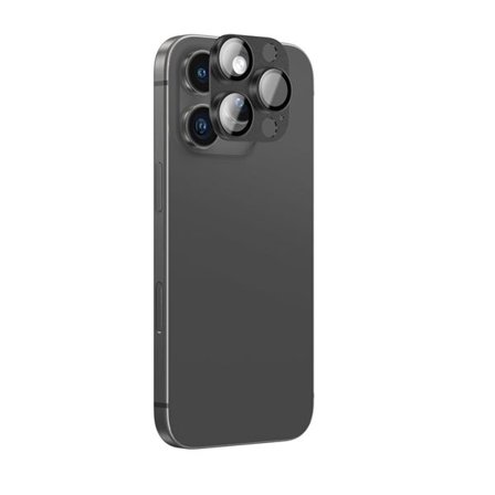 AmazingThing Aviation-Grade Alloy härdat glaslins för iPhone 16 Pro/Pro Max - svart