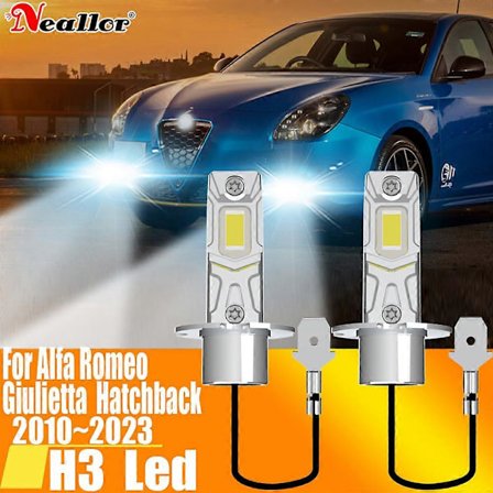 H3 Led Dimljus billampa Canbus Glödlampa Hög Effekt Auto Diod Körlampa 12V 55W För Alfa Romeo Giulietta 2010~2023