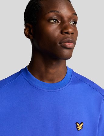 Lyle & Scott Sport Crew Neck Fly Fleece - Blue - XXL