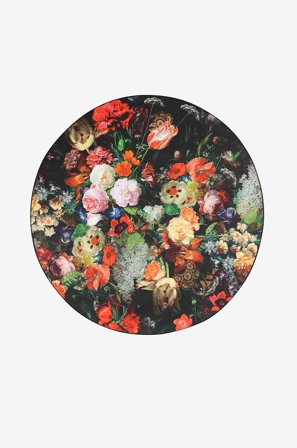 InHouse Group - Matta Botany, rund - Flerfärgad - Slätvävda mattor - 160 - Från Homeroom