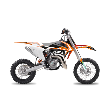 Kit Adesivi Blackbird Dream 4 Arancio-Nero-Bianco - KTM 65 SX 2016-2022