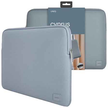 UNIQ bag Cyprus laptop Sleeve 14 blå/stålblå Vanntett neopren