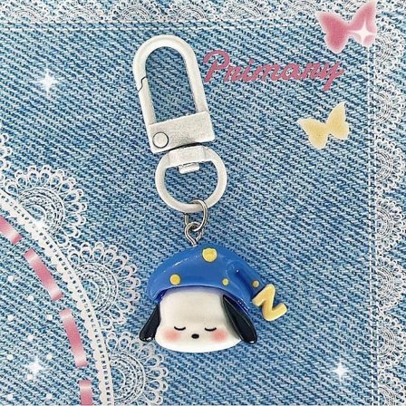 e Cartoon Pochacco Keychain Animal Key Chain Creative Dog Doll