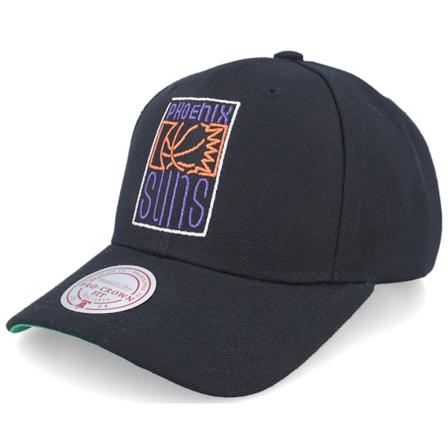 Mitchell & Ness - Phoenix Suns Neon Logo Pro Black Adjustable Adjustable Black Cap - NBA @ Hatstore