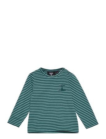 Hmlmulle T-Shirt L/S T-shirts Long-sleeved T-shirts Multi/mönstrad Hummel
