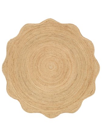 Innen-/Outdoor-Teppich Sway Beige Rund