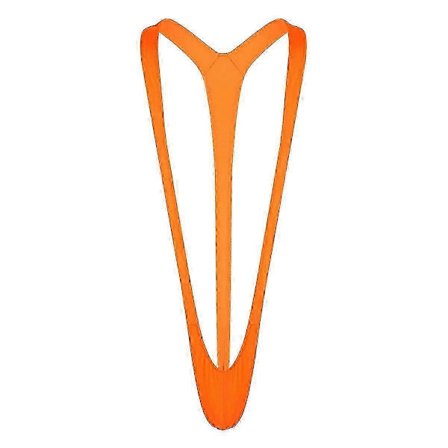 Lysende Fluoro Sexy Menn Mankini Tanga Stretch Åpen Dyp V-Hals Borat Menn Strand Badetøy Badebukse Hot Menn Undertøy (PrettyJ) well